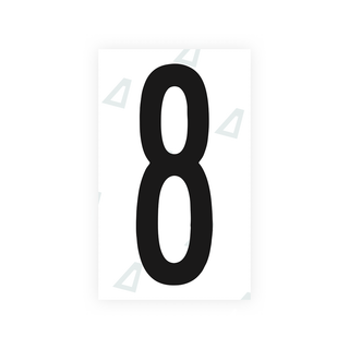 Alite Nanofilm for US (New York 2020 - Flat) license plates - Symbol "8" - Alite