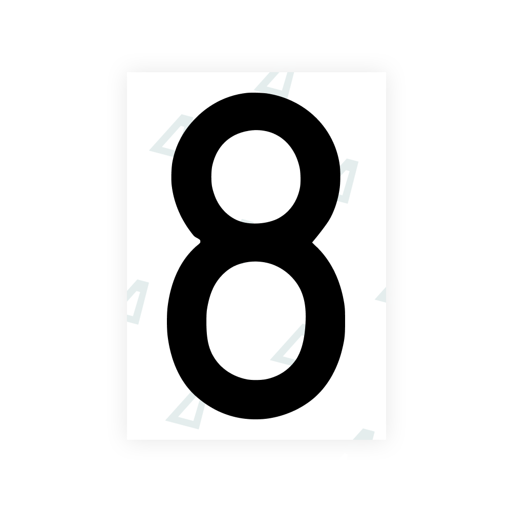 Alite Nanofilm for Poland license plates - Symbol "8" - Alite