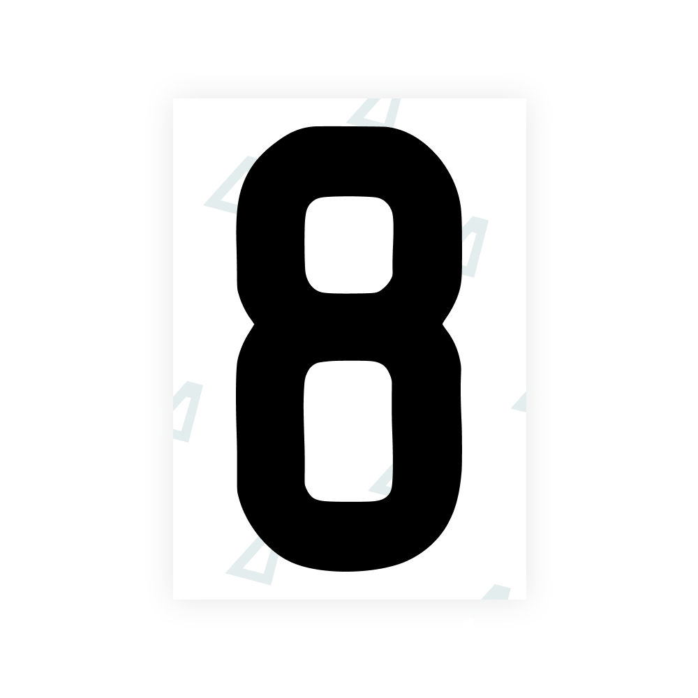 Alite Nanofilm for AUS (Queensland) license plates - Symbol "8" - Alite