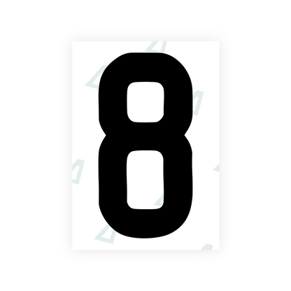Alite Nanofilm for AUS (Queensland) license plates - Symbol "8" - Alite