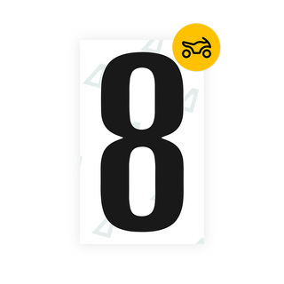 Alite Nanofilm for US (Texas) license plates - Symbol "8" - Alite