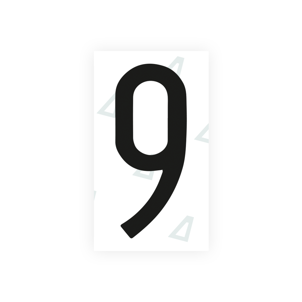 Alite Nanofilm for Mexico license plates - Symbol "9" - Alite