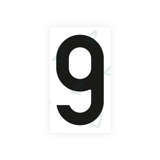 Alite Nanofilm for Czech Republic license plates - Symbol "9" - Alite