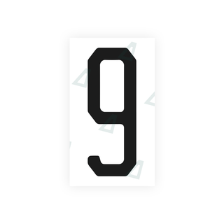 Alite Nanofilm for US (Florida 2003) license plates - Symbol "9" - Alite