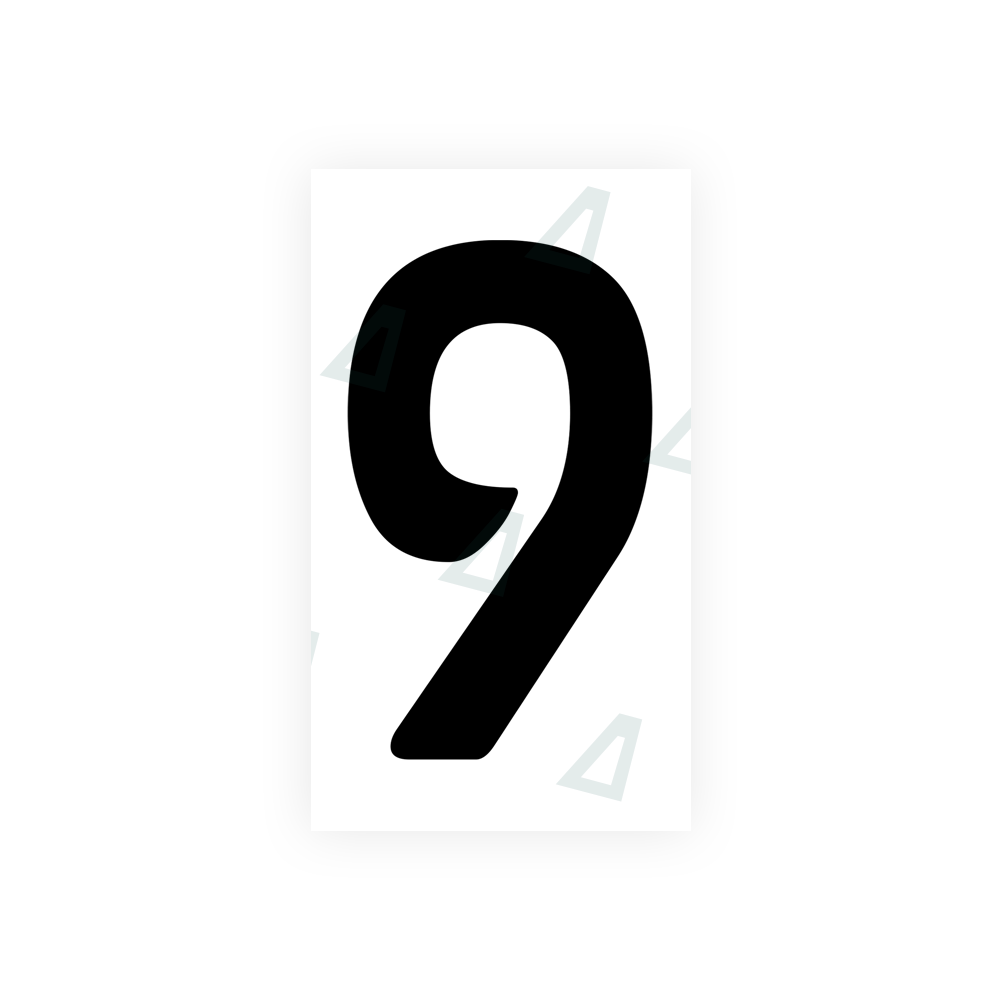 Alite Nanofilm for Uzbekistan number plates - Symbol "9" - Alite