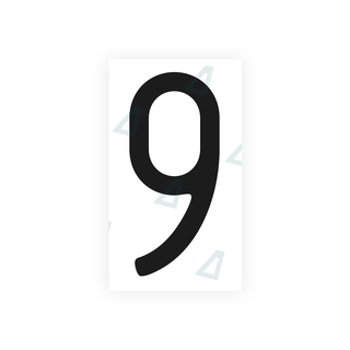 Alite Nanofilm for US (Massachusetts) license plates - Symbol "9" - Alite