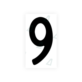 Alite Nanofilm for front Switzerland license plates - Symbol "9" - Alite