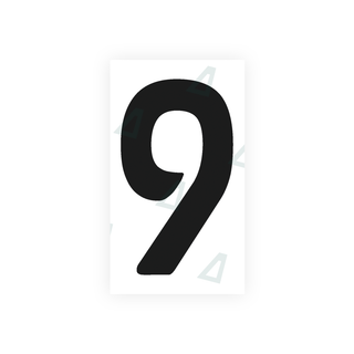 Alite Nanofilm for Uruguay license plates - Symbol "9" - Alite