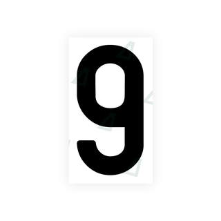 Alite Nanofilm for India license plates - Symbol "9" - Alite