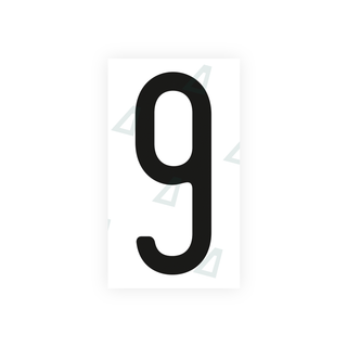 Alite Nanofilm for US (Ohio 2013) license plates - Symbol "9" - Alite