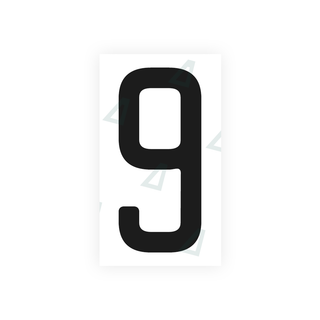 Alite Nanofilm for US (Quebec) license plates - Symbol "9" - Alite