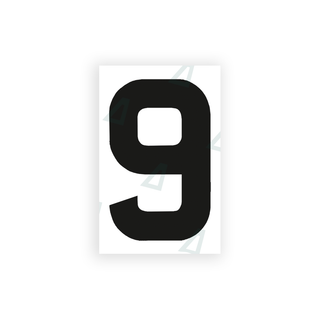 Alite Nanofilm for United Kingdom license plates - Symbol "9" - Alite