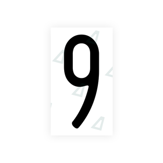 Alite Nanofilm for US (Wisconsin) license plates - Symbol "9" - Alite