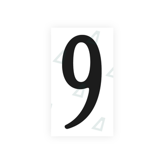 Alite Nanofilm for US (Virginia) license plates - Symbol "9" - Alite