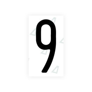 Alite Nanofilm for US (Illinois 2006 - Round) license plates - Symbol "9" - Alite