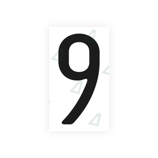 Alite Nanofilm for US (California) license plates - Symbol "9" - Alite