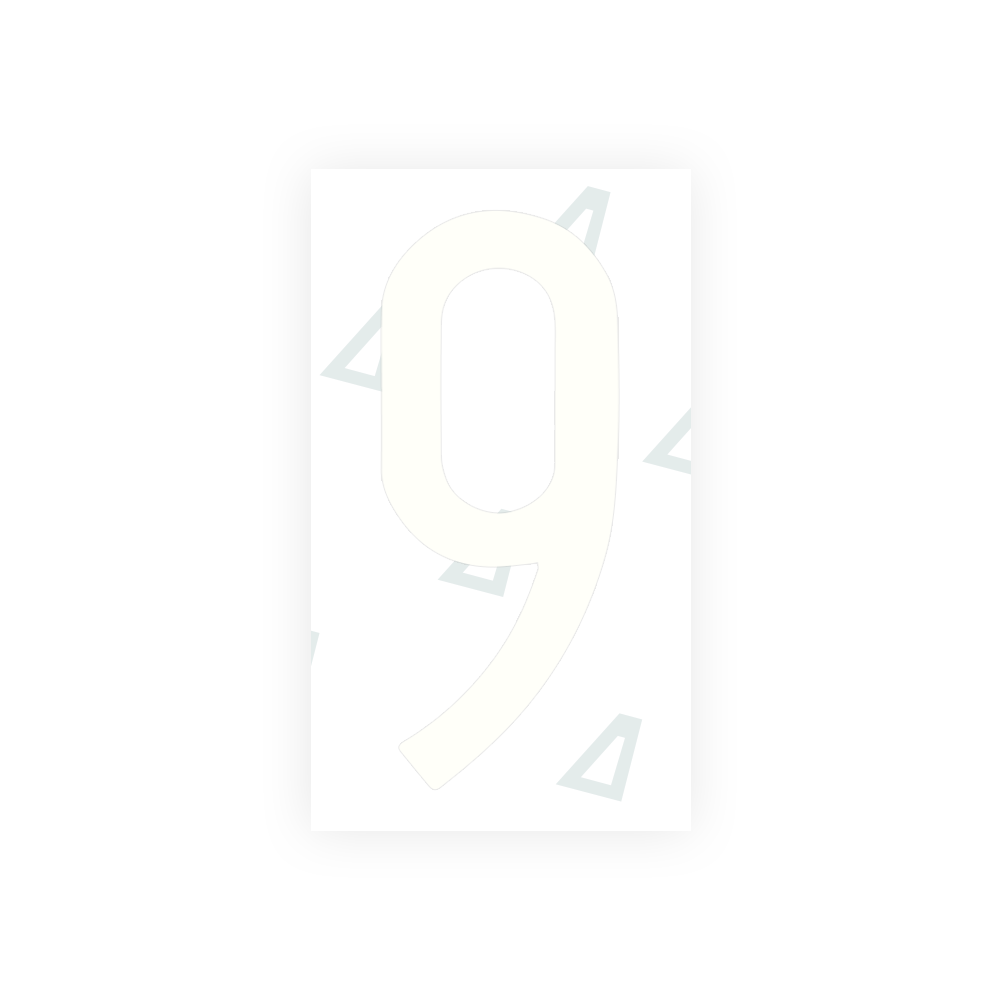 Alite Nanofilm for Mexico license plates - Symbol "9" - Alite