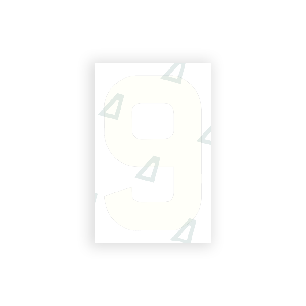 Alite Nanofilm for United Kingdom license plates - Symbol "9" - Alite