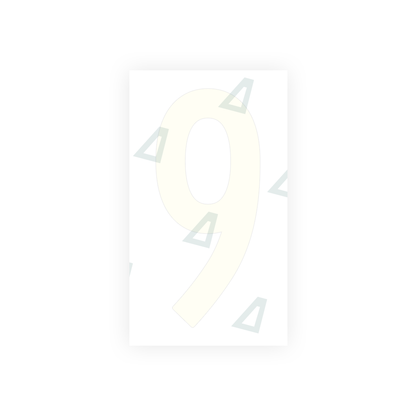 Alite Nanofilm for US (New Jersey) Moto license plates - Symbol "9" - Alite