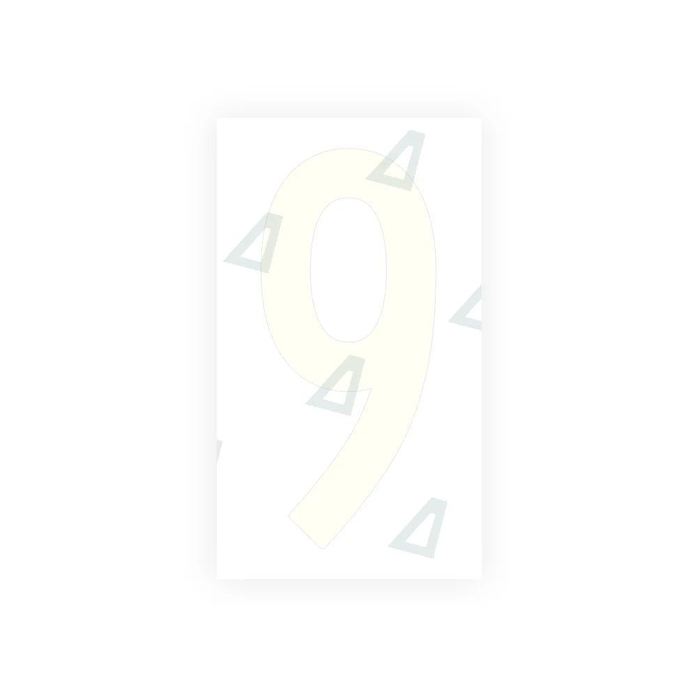 Alite Nanofilm for US (Oklahoma) Moto license plates - Symbol "9" - Alite