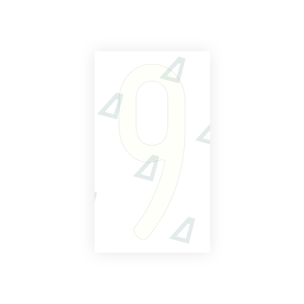 Alite Nanofilm for US (Wisconsin) license plates - Symbol "9" - Alite