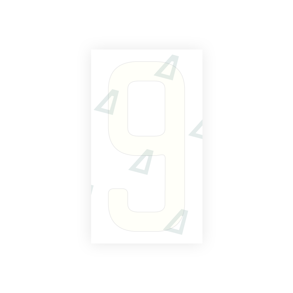 Alite Nanofilm for US (Quebec) license plates - Symbol "9" - Alite