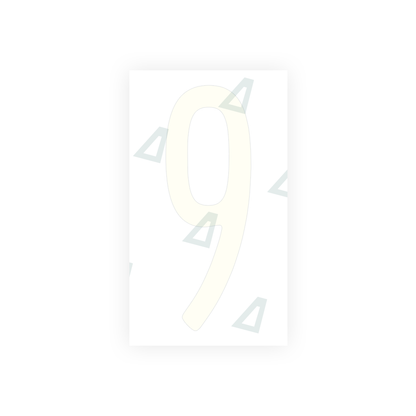 Alite Nanofilm for US (Pennsylvania) license plates - Symbol "9" - Alite