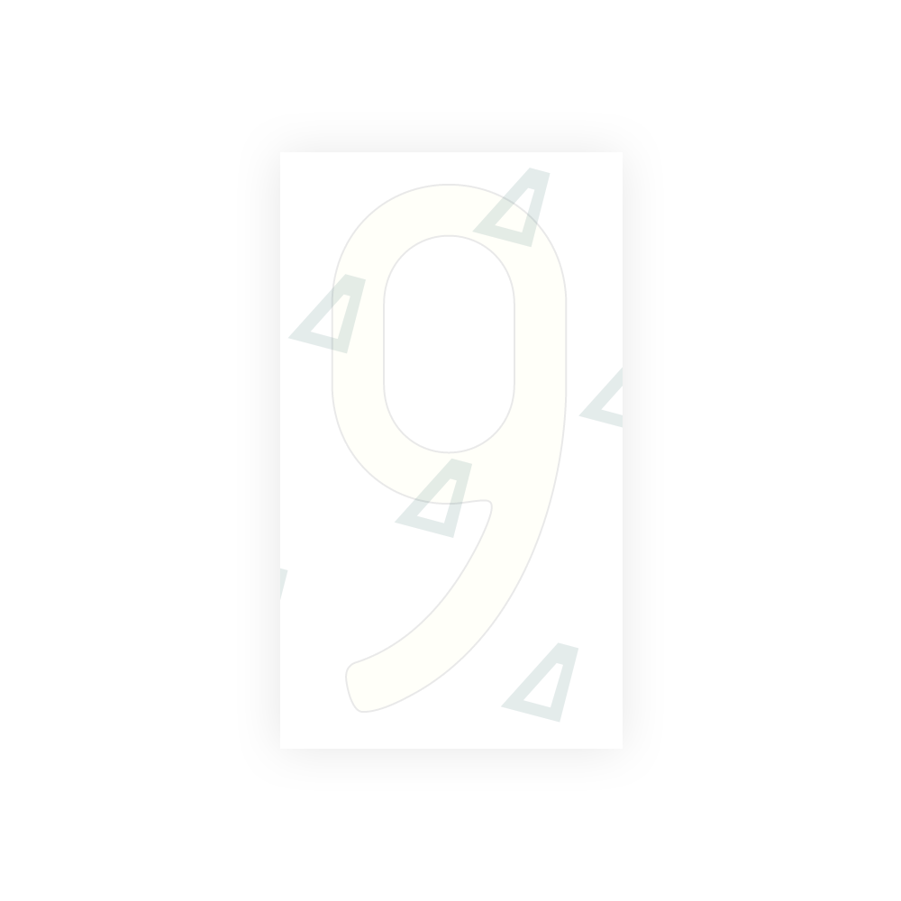 Alite Nanofilm for US (Massachusetts) license plates - Symbol "9" - Alite