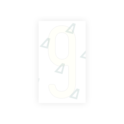 Alite Nanofilm for US (Ohio 2013) license plates - Symbol "9" - Alite