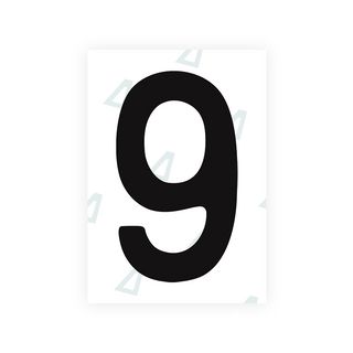 Alite Nanofilm for Chile 2007 license plates - Symbol "9" - Alite