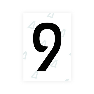 Alite Nanofilm for Chile 2014 license plates - Symbol "9" - Alite