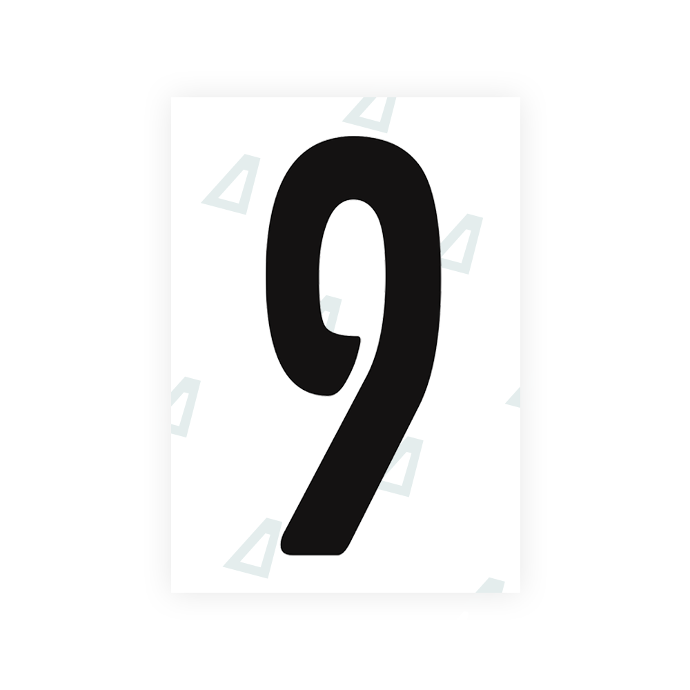 Alite Nanofilm for Guatemala license plates - Symbol "9" - Alite