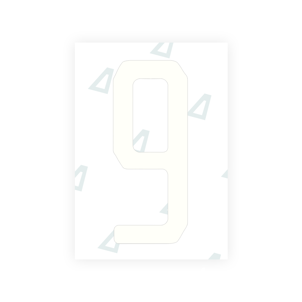 Alite Nanofilm for US (Florida 2019) license plates - Symbol "9" - Alite
