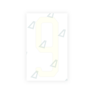 Alite Nanofilm for US (New Jersey - Embossed) license plates - Symbol "9" - Alite