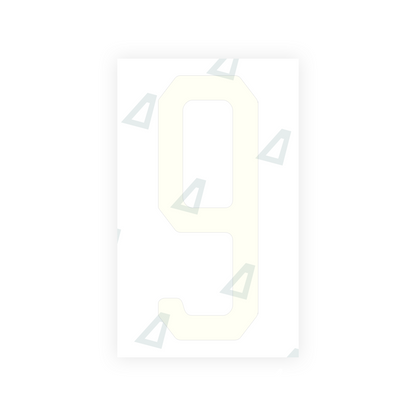 Alite Nanofilm for US (New Jersey - Embossed) license plates - Symbol "9" - Alite