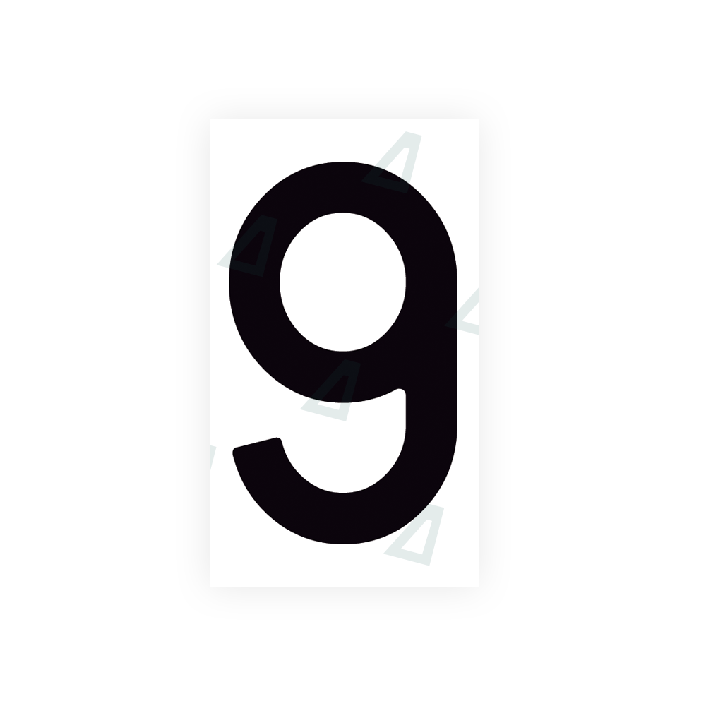 Alite Nanofilm for Spain Flat license plates - Symbol "9" - Alite