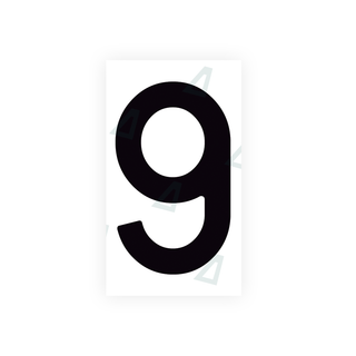 Alite Nanofilm for Spain Flat license plates - Symbol "9" - Alite