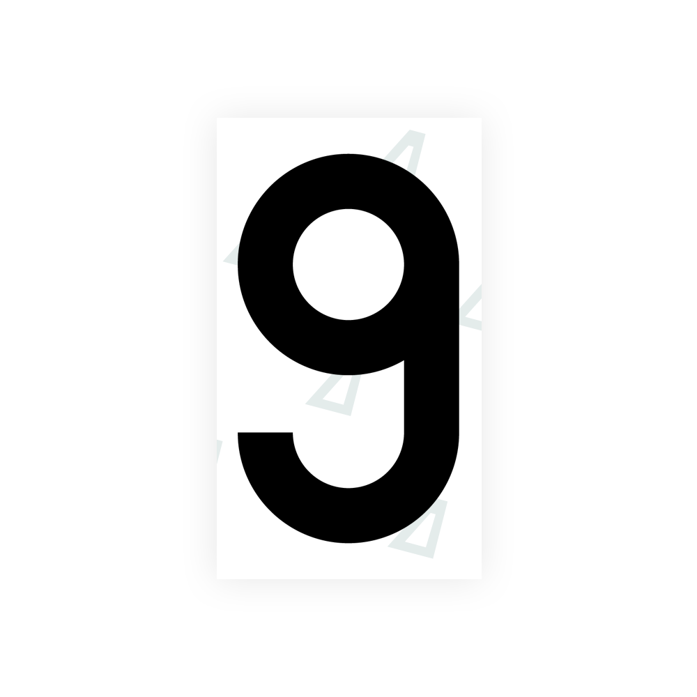 Alite Nanofilm for Greece license plates - Symbol "9" - Alite