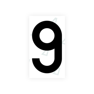 Alite Nanofilm for Greece license plates - Symbol "9" - Alite