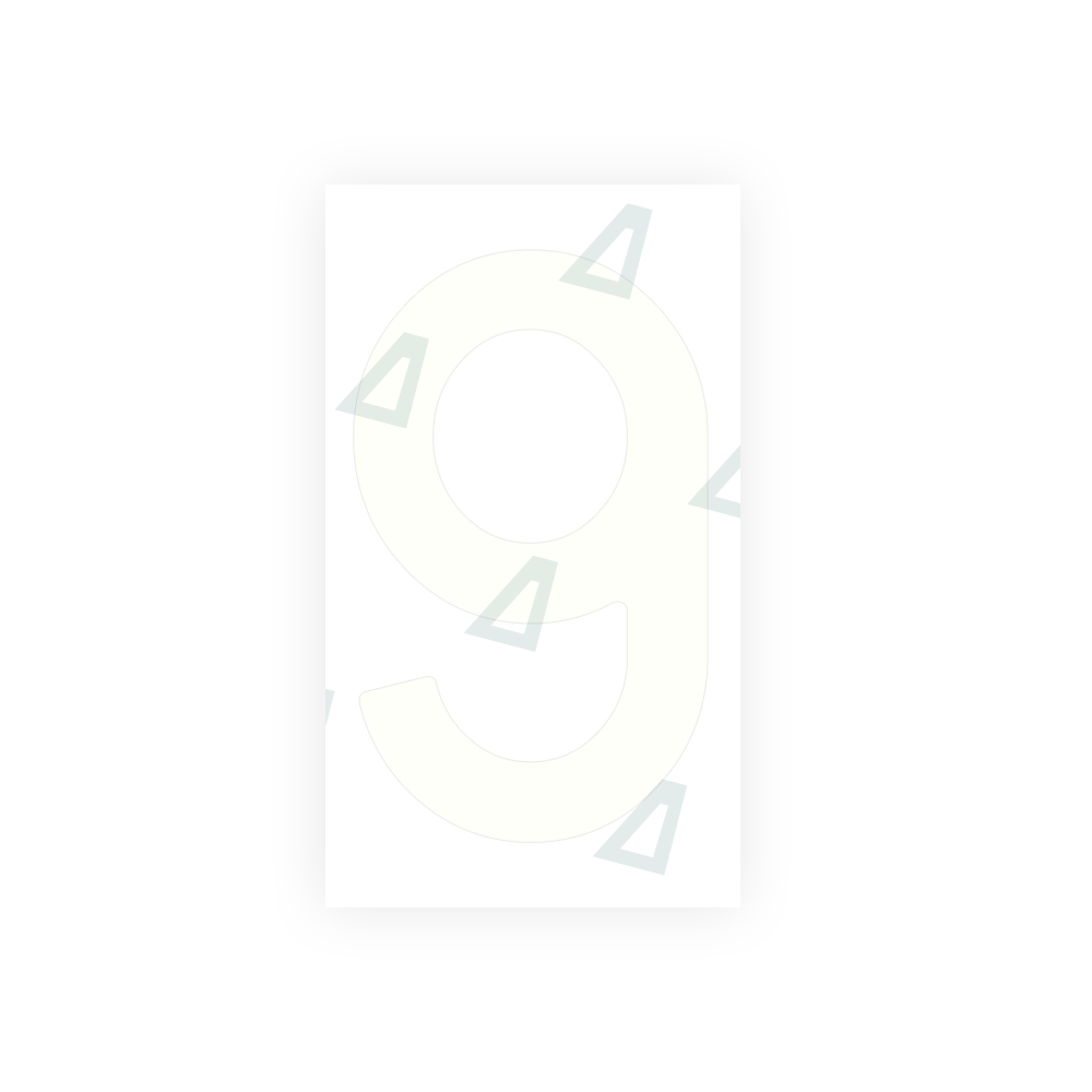 Alite Nanofilm for Spain Flat license plates - Symbol "9" - Alite