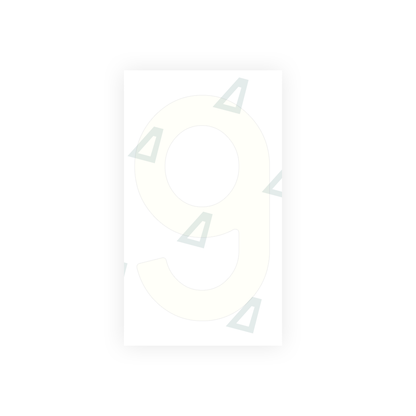Alite Nanofilm for Spain Flat license plates - Symbol "9" - Alite