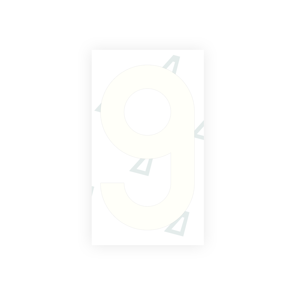 Alite Nanofilm for Greece license plates - Symbol "9" - Alite