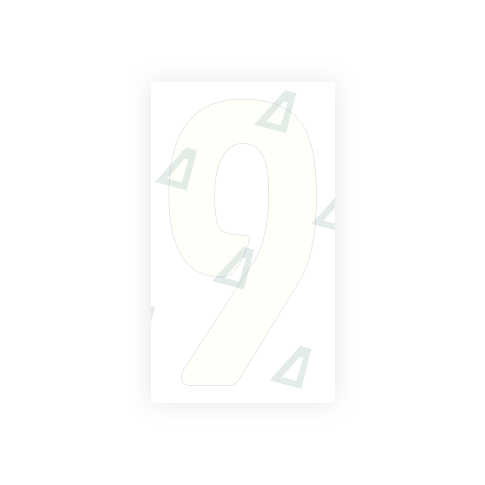 Alite Nanofilm for Armenia number plates - Symbol "9" - Alite