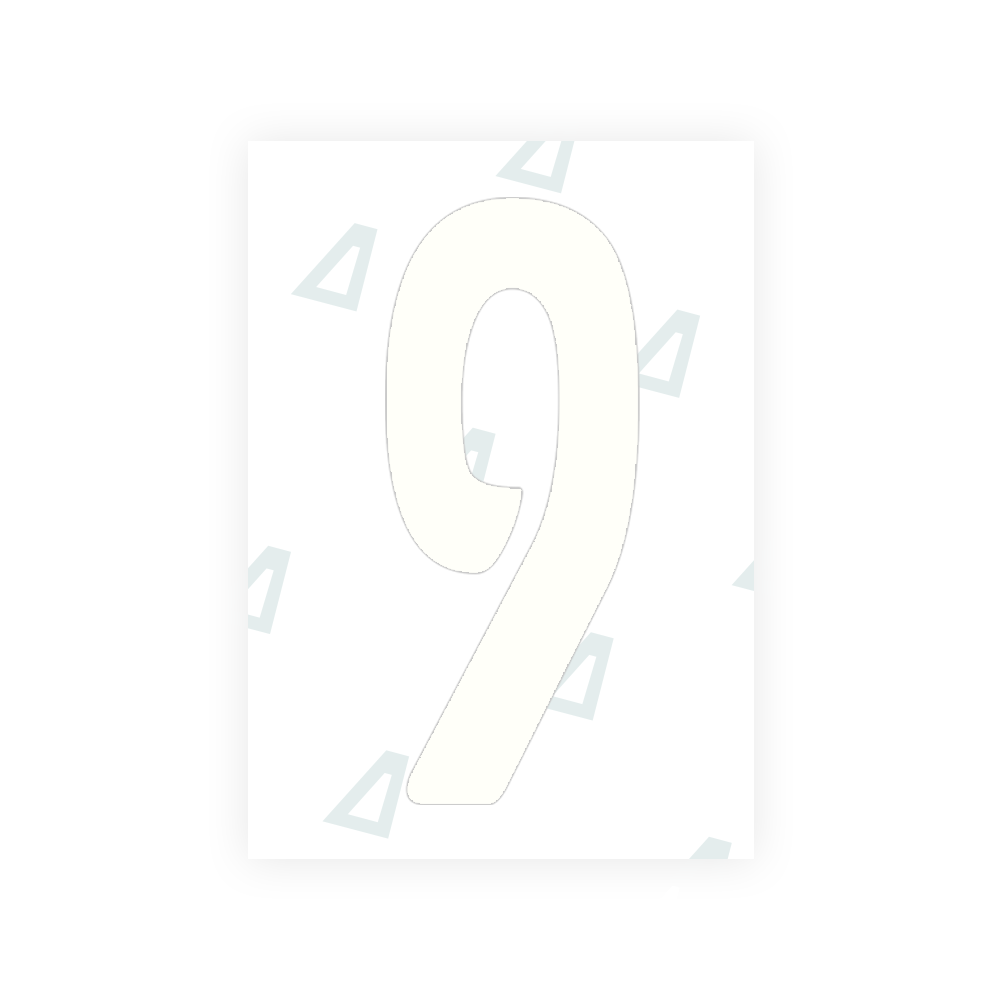 Alite Nanofilm for Guatemala license plates - Symbol "9" - Alite