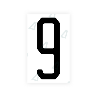 Alite Nanofilm for US (New Jersey - Embossed) license plates - Symbol "9" - Alite