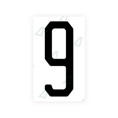 Alite Nanofilm for US (New Jersey - Embossed) license plates - Symbol "9" - Alite