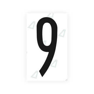 Alite Nanofilm for US (New York 2020 - Flat) license plates - Symbol "9" - Alite