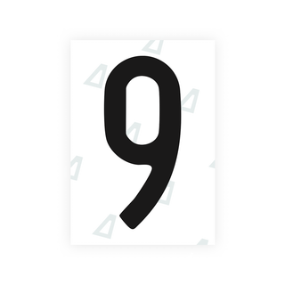 Alite Nanofilm for US (Connecticut 2013) license plates - Symbol "9" - Alite