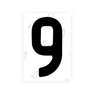Alite Nanofilm for AUS (Queensland) license plates - Symbol "9" - Alite