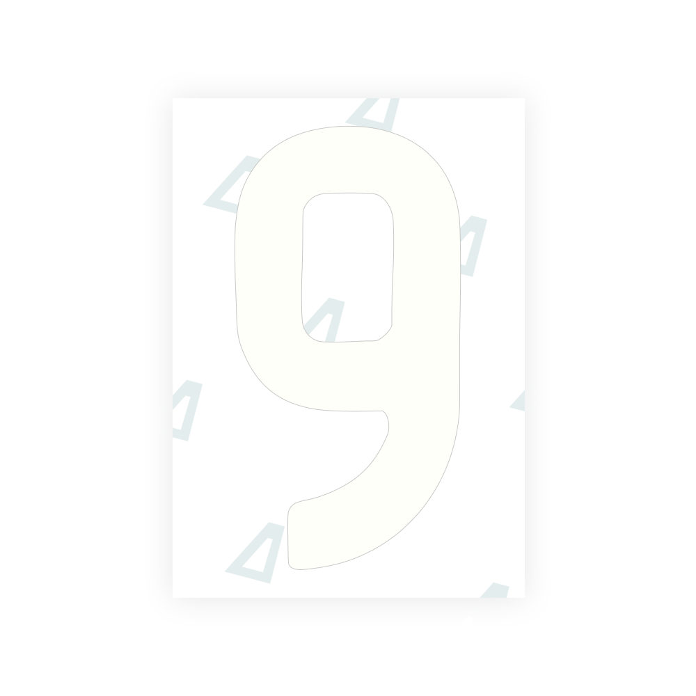 Alite Nanofilm for AUS (Queensland) license plates - Symbol "9" - Alite